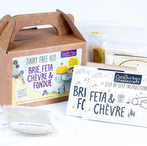 Dairy Free Cheese Kit - Brie, Feta, Chèvre & Fondue