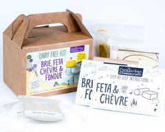 Dairy Free Cheese Kit - Brie, Feta, Chèvre & Fondue