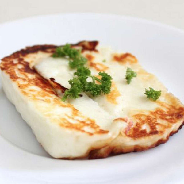 Homemade grilled halloumi 