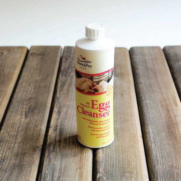 Bottle of egg cleanser